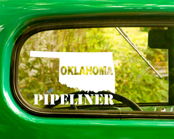 2 Oklahoma Pipeliner Decal Stickers - The Sticker And Decal Mafia