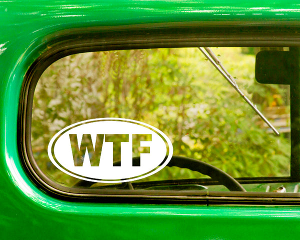 WTF Funny Car Decal Sticker - The Sticker And Decal Mafia