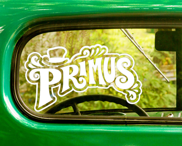 2 PRIMUS Band Decal Stickers - The Sticker And Decal Mafia