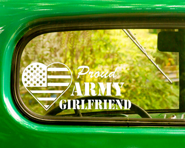2 Proud U.S. Army Girlfriend Decals Stickers - The Sticker And Decal Mafia