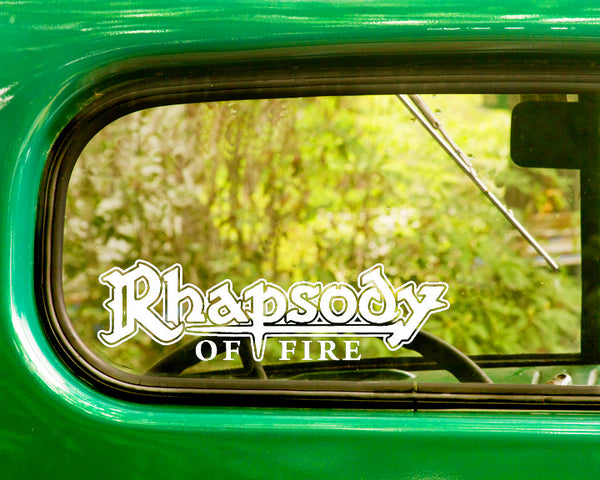 2 RHAPSODY OF FIRE Band Decal Stickers - The Sticker And Decal Mafia