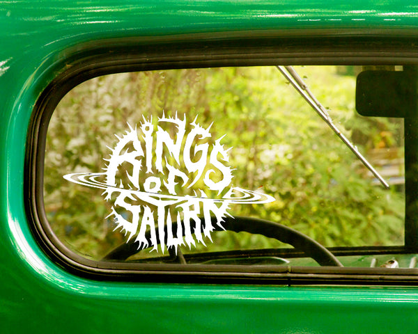 2 RINGS OF SATURN Band Decal Sticker - The Sticker And Decal Mafia