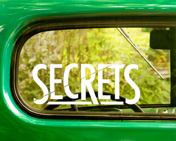 2 SECRETS Band Decal Stickers - The Sticker And Decal Mafia