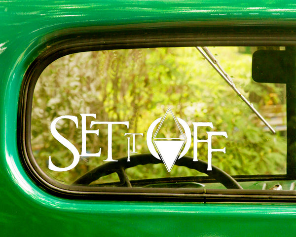 2 SET IT OFF Band Decal Stickers - The Sticker And Decal Mafia