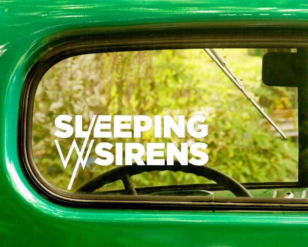 2 SLEEPING WITH SIRENS Band Decal Stickers - The Sticker And Decal Mafia