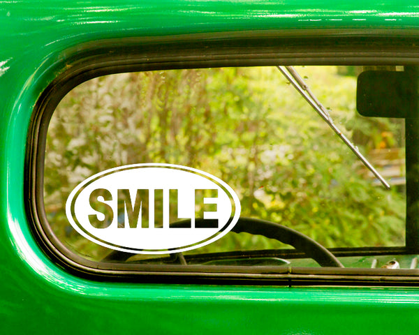 Smile Happy Decal Sticker - The Sticker And Decal Mafia