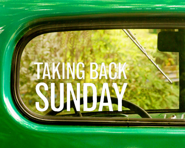 2 TAKING BACK SUNDAY Band Decal Stickers - The Sticker And Decal Mafia