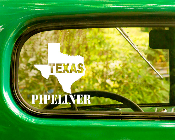 2 Texas Pipeliner Decal Stickers - The Sticker And Decal Mafia