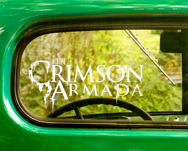 2 THE CRIMSON ARMADA Band Decal Stickers - The Sticker And Decal Mafia