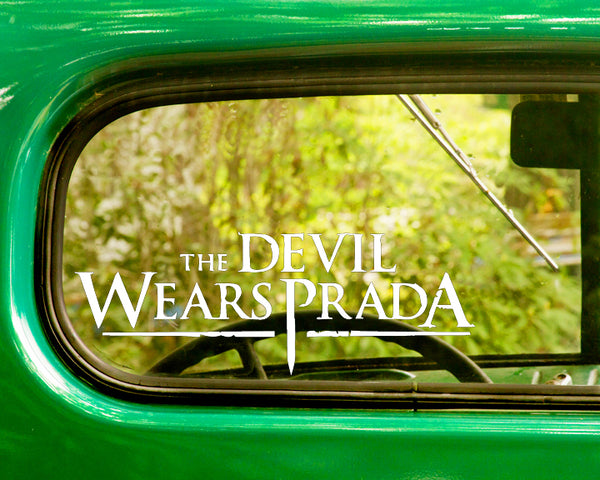 2 THE DEVIL WEARS PRADA Band Decal Stickers - The Sticker And Decal Mafia