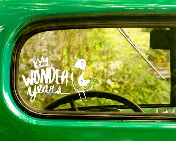 2 THE WONDER YEARS Band Decal Stickers - The Sticker And Decal Mafia