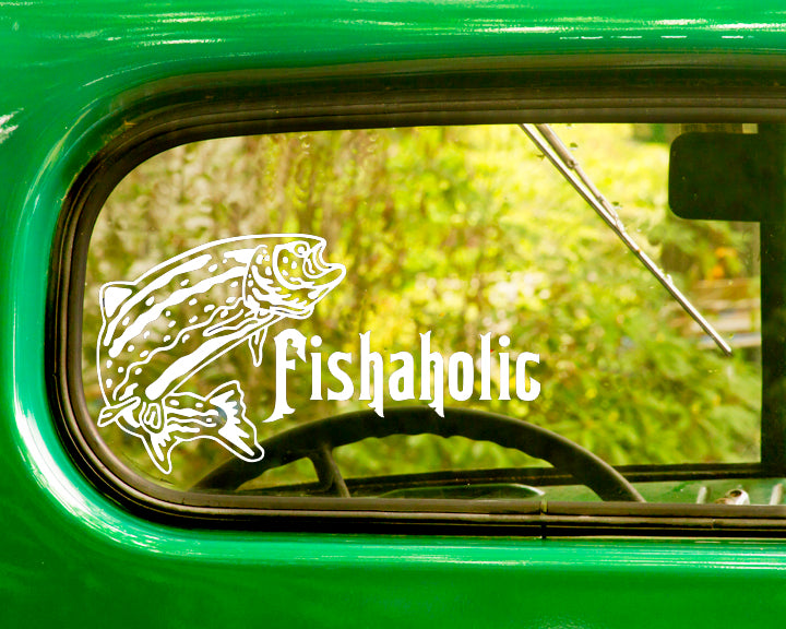 Trout Fishaholic Fishing Decals 2 Stickers Bogo The Sticker And Decal