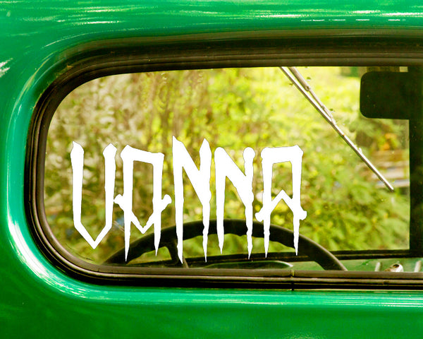 2 VANNA Band Decal Stickers - The Sticker And Decal Mafia