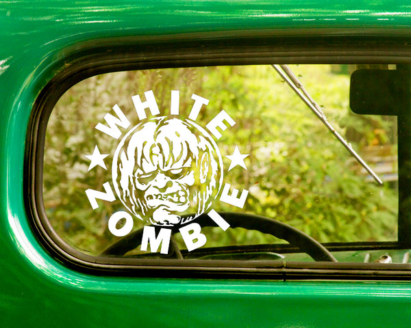 2 WHITE ZOMBIE Band Decal Stickers - The Sticker And Decal Mafia